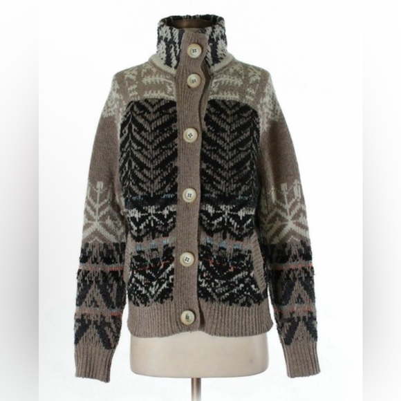 Free People Sweaters - Free People fair isle cardigan sweater size Small